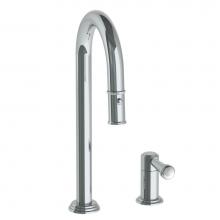 Watermark 321-9.1.3PG2-S2V-PC - Deck Mounted 2 Hole Gooseneck Prep Faucet with Pull Down Spray