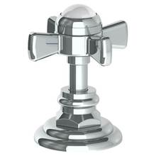 Watermark 321-DTC-S1A-WH - Trim For Deck Mounted Valve.  Porcelain cross and lever buttons engraved ''COLD'&ap