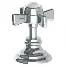 Watermark 321-DTH-S1-PC - Trim For Deck Mounted Valve.  Porcelain cross and lever buttons engraved ''HOT