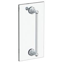 Watermark 322-0.1-6SDP-GP - Rochester 6” shower door pull with knob/ glass mount towel bar with hook