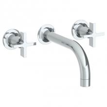 Watermark 34-2.2-DD3-PC - Wall Mounted 3 Hole Lavatory Set with 7 1/2'' CTC Spout
