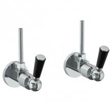Watermark 34-MAS2-H4-PC - Lavatory Angle Stop Kit -1/2'' IPS x 3/8'' OD Compression