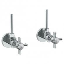Watermark 34-MAS2-S1-PC - Lavatory Angle Stop Kit -1/2'' IPS x 3/8'' OD Compression