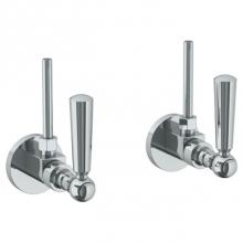Watermark 34-MAS2-S1A-PC - Lavatory Angle Stop Kit -1/2'' IPS x 3/8'' OD Compression