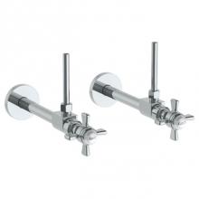 Watermark 34-MAS3-S1-PC - Lavatory Angle Stop Kit -1/2'' Sweat x 3/8'' OD Compression