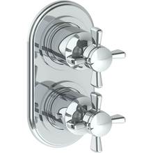 Watermark 34-T25-B9M-PC - Wall Mounted Mini Thermostatic Shower Trim with built-in control, 3 1/2''