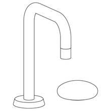 Watermark 36-1.3.18-HL-PC - Deck Mounted 2 Hole Extended Square Spout Lavatory Set