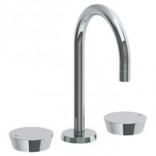 Watermark 36-2-BL1-PC - Deck Mounted 3 Hole Gooseneck Lavatory Set