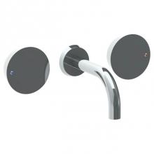 Watermark 36-2.2S-BL1-PC - Wall Mounted 3 Hole Lavatory Set with 6'' spout