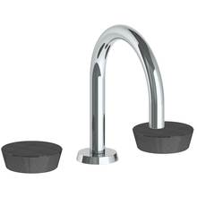 Watermark 36-2S-CM-PC - Deck Mounted 3 Hole Gooseneck Lavatory Set with short spout