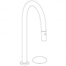 Watermark 36-7.1.3PG2-MM-PC - Deck Mounted 2 Hole Gooseneck Kitchen Faucet with Pull Down Spray