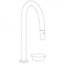 Watermark 36-7.1.3PG2-NM-PC - Deck Mounted 2 Hole Gooseneck Kitchen Faucet with Pull Down Spray