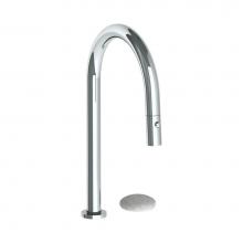Watermark 36-7.1.3PG2-WM-PC - Deck Mounted 2 Hole Gooseneck Kitchen Faucet with Pull Down Spray