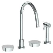 Watermark 36-7.1G-BL1-GP - Deck Mounted 4 Hole Gooseneck Kitchen Set -  Includes Side Spray