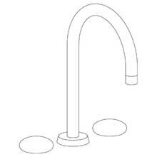 Watermark 36-8-HL-GP - Deck Mounted 3 hole Gooseneck Bath set