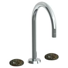 Watermark 36-8-MM-GP - Deck Mounted 3 hole Gooseneck Bath set