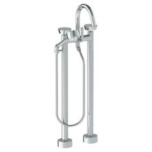 Watermark 36-8.3V-BL1-GP - Floor Standing Gooseneck Bath Set with Volume Hand Shower