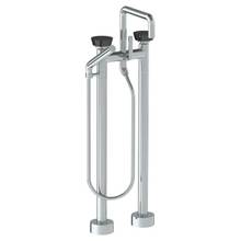 Watermark 36-8.26.3-NM-GP - Floor Standing Square Bath set with Slim Hand Shower