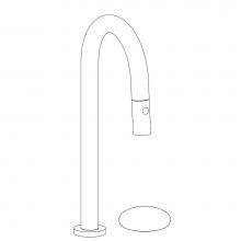 Watermark 36-9.1.3PG2-HD-PC - Deck Mounted 2 Hole Gooseneck Prep Faucet with Pull Down Spray
