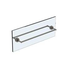 Watermark 37-0.1A-DDP-WH - Blue 24” double shower door pull/ glass mount towel bar