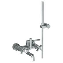 Watermark 37-5.2-BL3-WH - Wall Mounted Exposed Bath Set with Hand Shower