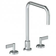 Watermark 37-7-BL2-PC - Deck Mounted 3 Hole Square Top Kitchen Faucet