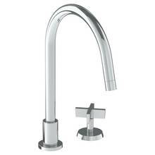 Watermark 37-7.1.3G-BL3-GP - Deck Mounted 2 Hole Gooseneck Kitchen Faucet