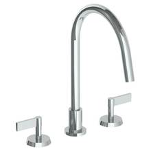 Watermark 37-7G-BL2-GP - Deck Mounted 3 Hole Gooseneck Kitchen Faucet