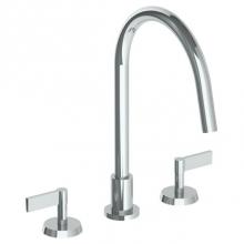 Watermark 37-7G-BL2-PC - Deck Mounted 3 Hole Gooseneck Kitchen Faucet