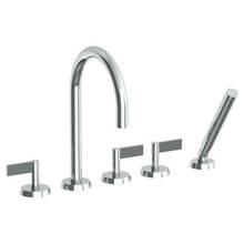 Watermark 37-8.1-BL2-GP - Deck Mounted 5 Hole Gooseneck Bath set