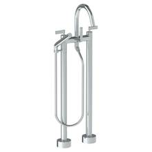 Watermark 37-8.3-BL2-GP - Floor Standing Gooseneck Bath Set with Slim Hand Shower