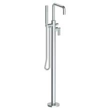 Watermark 37-8.8-BL2-PC - Single Hole Floor Standing Square Bath set with Hand Shower