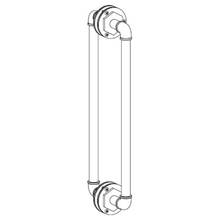 Watermark 38-0.1-12DDP-GP - Elan Vital 12'' double shower door pull/ glass mount towel bar