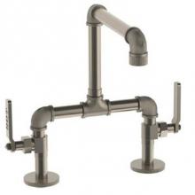 Watermark 38-7.5-___-EV4-PN - Deck Mounted Bridge Kitchen Faucet