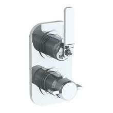 Watermark 38-T25-EV4-GP - Wall Mounted Thermostatic Shower Trim with built-in control, 3 1/2'' x 6 1/4''