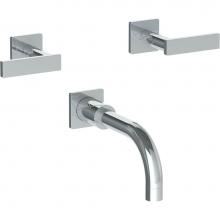 Watermark 71-5-LLD4-WH - Wall Mounted 3 Hole Bath Set