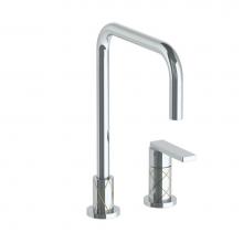 Watermark 71-7.1.3-LLD4V-PC - Deck Mounted 2 Hole Square Top Kitchen Faucet