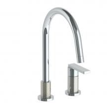 Watermark 71-7.1.3G-LLO6V-PC - Deck Mounted 2 Hole Gooseneck Kitchen Faucet