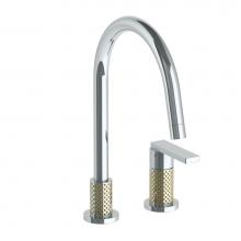 Watermark 71-7.1.3G-LLP5V-PC - Deck Mounted 2 Hole Gooseneck Kitchen Faucet