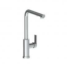 Watermark 71-7.3P1-LLP5V-PC - Deck Mounted 1 Hole Square Top Kitchen Faucet with Pull Out Spray - High Spout