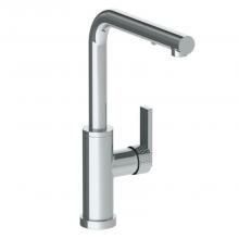 Watermark 71-7.3P3-LLP5-PC - Deck Mounted 1 Hole Square Top Kitchen Faucet with Pull Out Spray -Low Spout