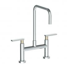 Watermark 71-7.5-LLP5-PC - Deck Mounted Bridge Square Top Kitchen Faucet