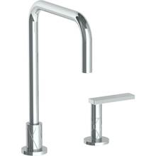 Watermark 71-7.1.3-LLD4-GP - Deck Mounted 2 Hole Square Top Kitchen Faucet