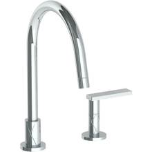 Watermark 71-7.1.3G-LLD4-GP - Deck Mounted 2 Hole Gooseneck Kitchen Faucet