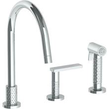 Watermark 71-7.1.3GA-LLP5-GP - Deck Mounted 3 Hole Gooseneck Kitchen Set -  Includes Side Spray