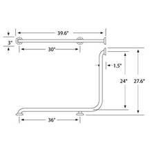 Watermark GB11-LFT-GP - Corner Grab Bar