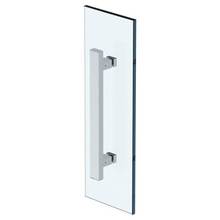 Watermark GB31-GDP-GP - Rectangular 12'' shower door pull/ glass mount towel bar