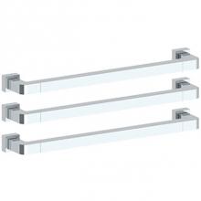 Watermark TWSQ3-24-PC - Rectangular Heated Towel Bar