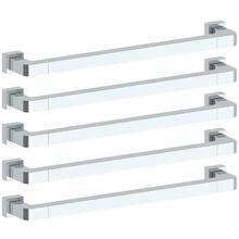 Watermark TWSQ5-24-PC - Rectangular Heated Towel Bar