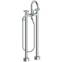 Watermark 31-8.3-BKA1-GP - Floor Standing Gooseneck Bath Set with Slim Hand Shower